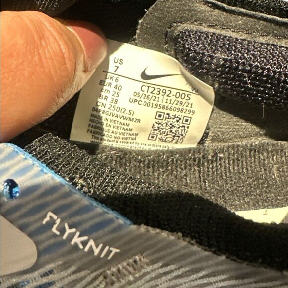 Nike Zoom Fly 4 Men\'s Size 7 Grey Blue Running Sneakers CT2392-005 main image 6
